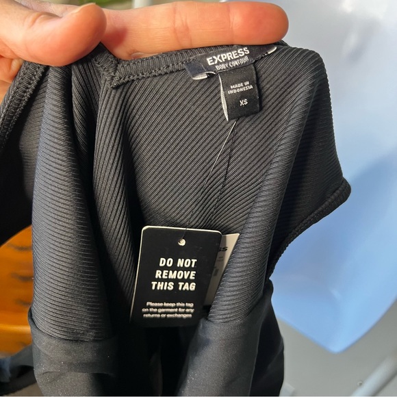 NWT Express black bodysuit, body contour, size XS - Picture 5 of 8